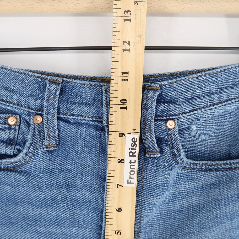 Point Sur Shoreditch Jeans Womens 25 Blue Straight Leg High Rise Stretch J. Crew - Picture 5 of 11